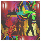 Dance Party Fabric Stof (Close Up)