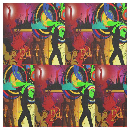 Dance Party Fabric Stof (Swatch)