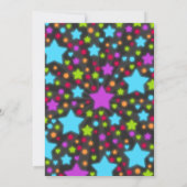 Dance Party Invitation Glow Disco Party nodigt uit Kaart (Achterkant)