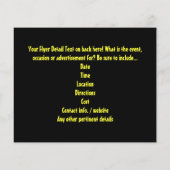 Dance Party, Neon Green/Black Flyer (Achterkant)