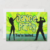 Dance Party, Neon Green/Black Kaart (Voorkant)