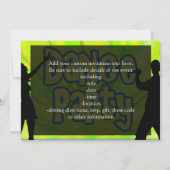 Dance Party, Neon Green/Black Kaart (Achterkant)