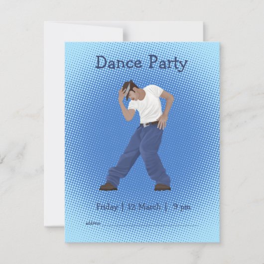 Dance Party Personalized Design Kaart (Voorkant)