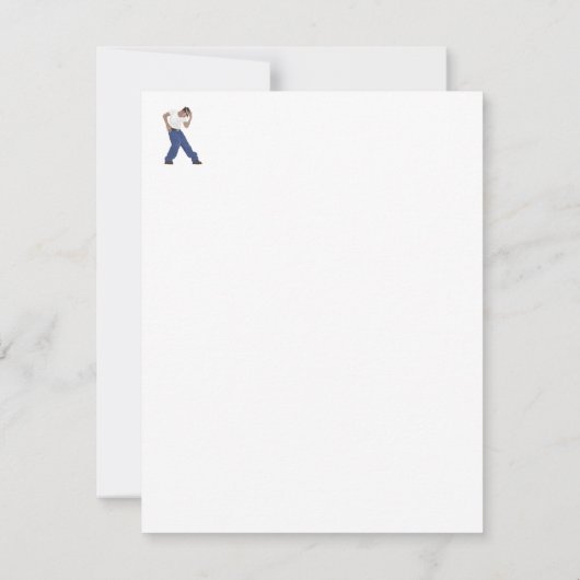 Dance Party Personalized Design Kaart (Achterkant)