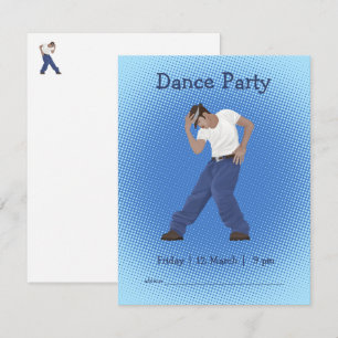 Dance Party Personalized Design Kaart