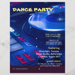 DANCE PARTY ,POSTER,FLYER FLYER