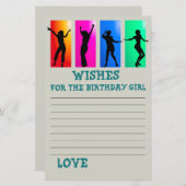 Dance party wil het verjaardagsmeisje (Voorkant / Achterkant)