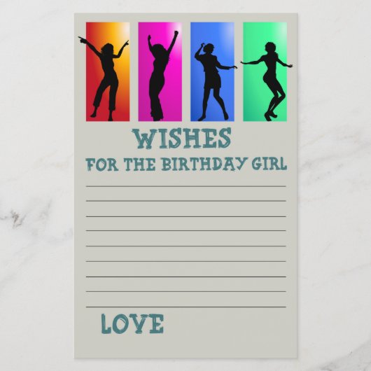 Dance party wil het verjaardagsmeisje (Voorkant)