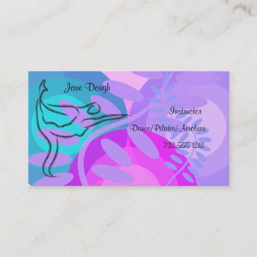 Dance Pilates Dance Appointcard Afsprakenkaartje (Voorkant)