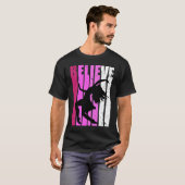Dance Pink Dancer Fan Believe Motivational Musical T-shirt (Voorkant volledig)