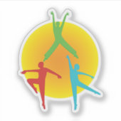 Dance Poses Sticker (Voorkant)