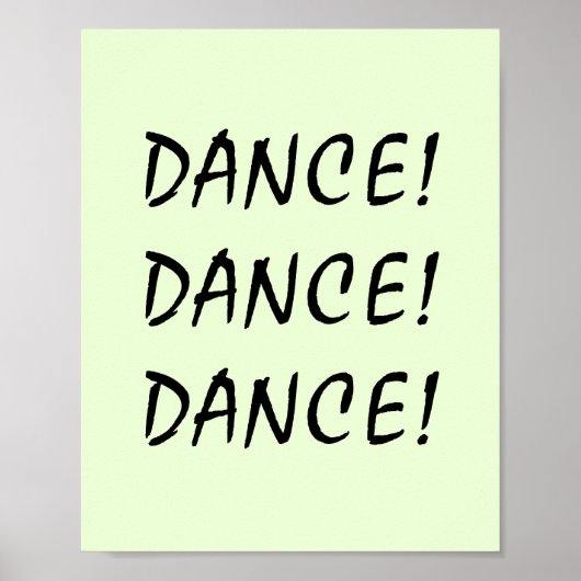 DANCE. POSTER (Voorkant)