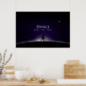 Dance Poster- Dance Believe Hope Dream Ballerina Poster (Keuken)