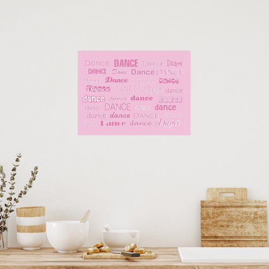 Dance Poster Roze (Keuken)