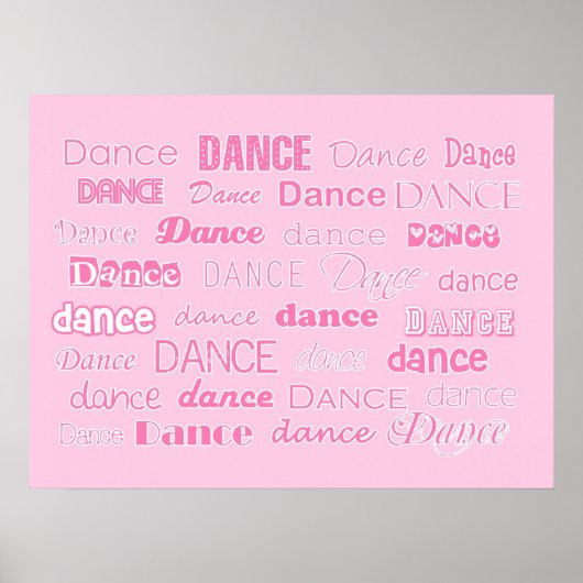 Dance Poster Roze (Voorkant)