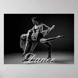 Dance Poster, zwart-wit Romantic Dance foto Poster