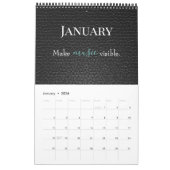 Dance Quote Black Leather Afbeelding, Logo en naam Kalender (Jan 2026)