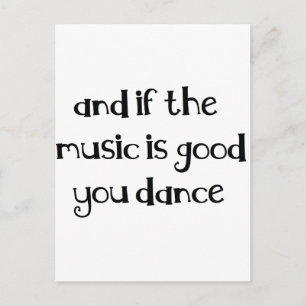 Dance quote briefkaart