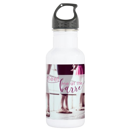 Dance quote & foto water fles (Voorkant)