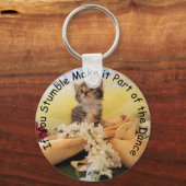 Dance Quote - Kate the Ballerina - Kitten / Cat Sleutelhanger (Voorkant)