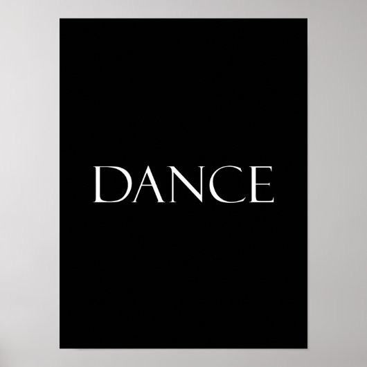 Dance Quottes Inspirerend Dansend Quote Poster (Voorkant)
