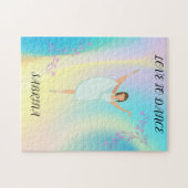 DANCE RAINBOW PUZLE MET DOUANNAAM! LEGPUZZEL (Horizontaal)