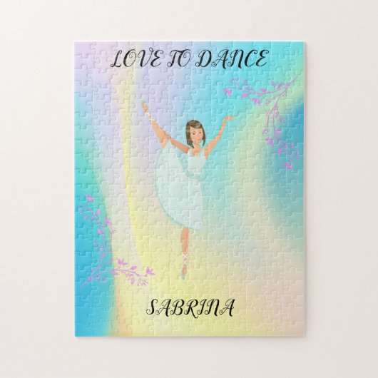 DANCE RAINBOW PUZLE MET DOUANNAAM! LEGPUZZEL (Verticaal)