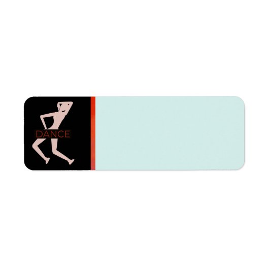 Dance Return Address Label (Voorkant)