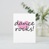 Dance Rocks. Briefkaart (Staand voorkant)