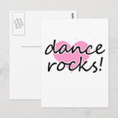 Dance Rocks. Briefkaart (Voorkant / Achterkant)