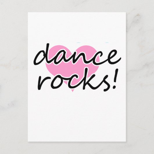 Dance Rocks. Briefkaart (Voorkant)