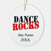 Dance Rocks Keramisch Ornament (Links)