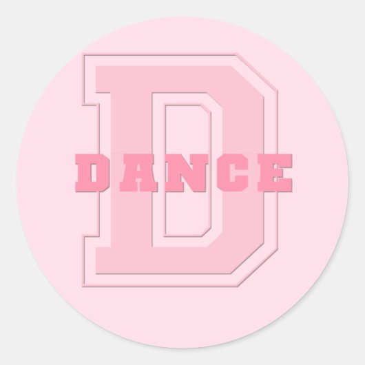 Dance Ronde Sticker (Voorkant)