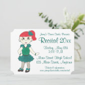 Dance School Studio Annual Overweging Showcase Sho Kaart (Staand voorkant)