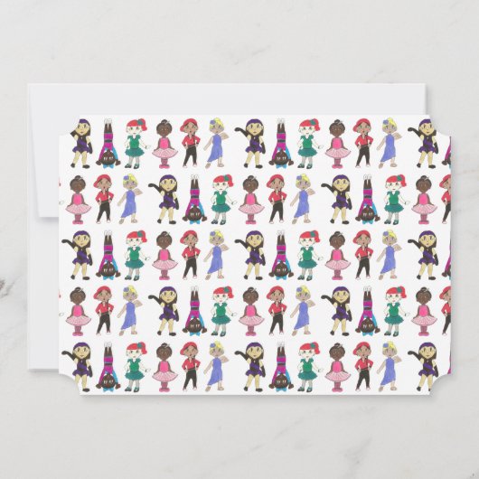 Dance School Studio Annual Overweging Showcase Sho Kaart (Achterkant)