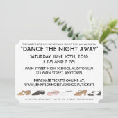 Dance School Studio Annual Overweging Showcase Sho Kaart (Staand voorkant)