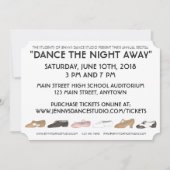 Dance School Studio Annual Overweging Showcase Sho Kaart (Voorkant)