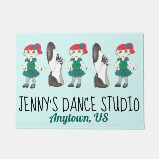Dance School Studio Tap Schoenen Docent Dansen Deurmat (Voorkant)
