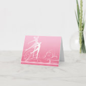 Dance Scroll Note Card (aanpasbaar) Kaart (Voorkant)