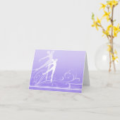 Dance Scroll Note Kaart (aanpasbaar) (Gele Bloem)