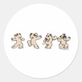 Dance SCWT Ronde Sticker (Voorkant)