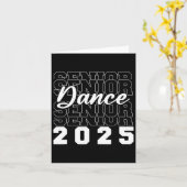 Dance Senior 2025 CL van 2025 Afstuderen Afstudeer Kaart (Gele Bloem)