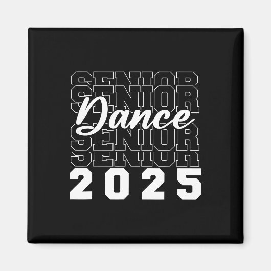 Dance Senior 2025 CL van 2025 Afstuderen Afstudeer Magneet (Voorkant)
