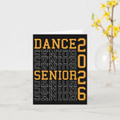 Dance Senior Night Dance Senior 2026 Afstuderen 18 Kaart (Gele Bloem)