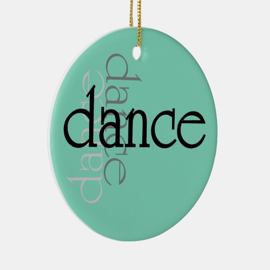 Dance Shadows Keramisch Ornament (Rechts)