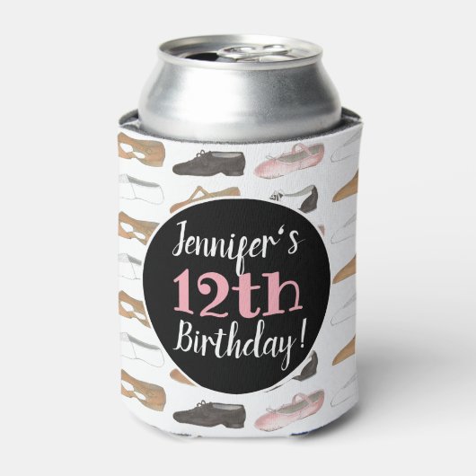 Dance Shoes Ballet Tap Jazz Lyrical Verjaardagsfee Blikjeskoeler (Blikje Voorkant)