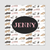 Dance Shoes Ballet Tap Jazz Lyrical Verjaardagsfee Naamplaatje (Voorkant)