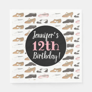 Dance Shoes Ballet Tap Jazz Lyrical Verjaardagsfee Servet