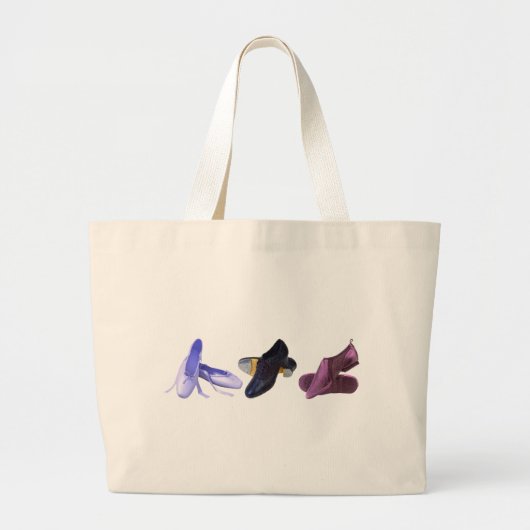Dance Shoes Grote Tote Bag (Voorkant)