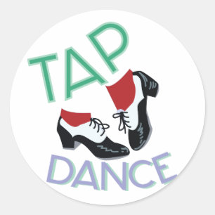Dance Shoes Ronde Sticker